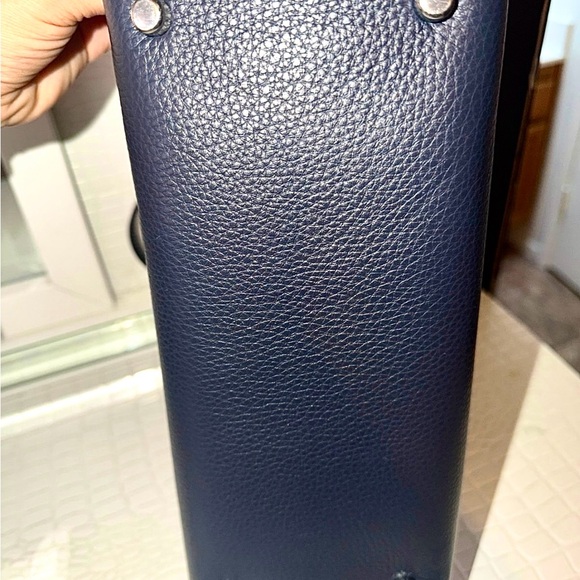 Elegant Coach Navy Blue Dempsey Signature Satchel and Wallet Set - Picture 6 of 9